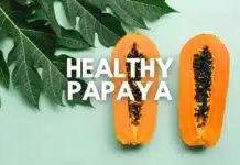 Fresh sliced papaya with seeds - a tropical superfood rich in health benefits.