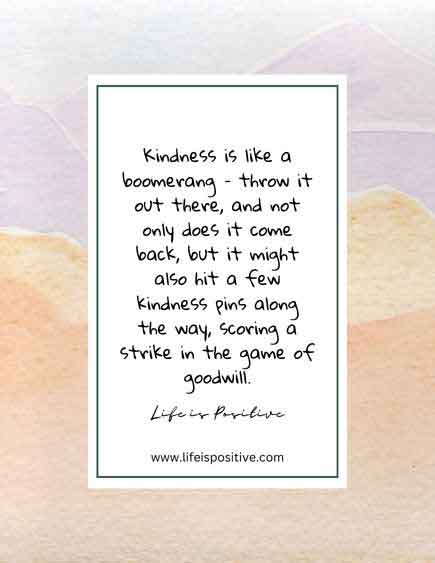 An inspirational quote about kindness framed against a soft, watercolor background, conveying the message that acts of kindness can multiply and come back in unexpected ways. Perfect for welcoming the new year with a resolution to