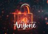 A glowing orange digital padlock with floating particles surrounds a dark background. The text "I don't owe Anyone" is written in stylish, white cursive across the image. The lock and particles give a sense of security and isolation, encouraging you to embrace life freely.